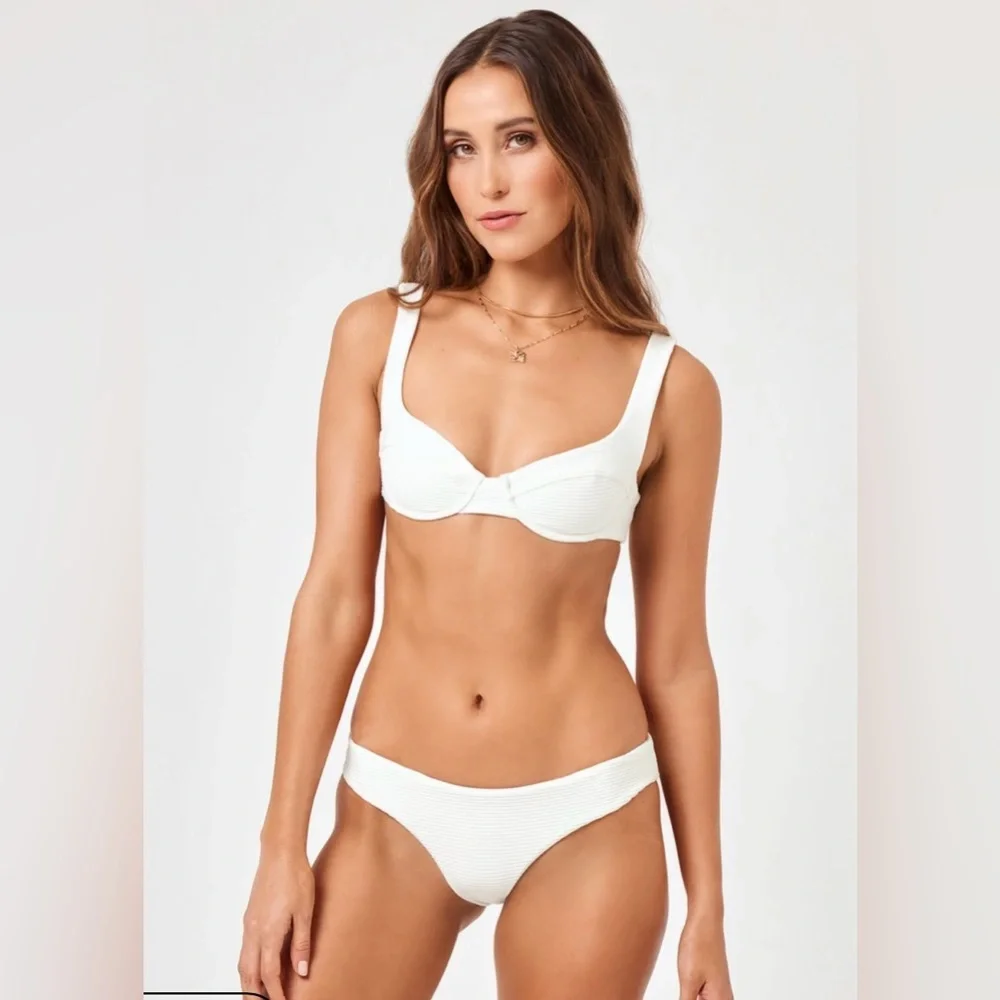 46.  L*Space Eco Chic Repreve Sandy Bikini Bottom